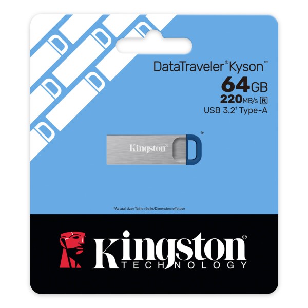 Kingston - USB flash drive - USB 3.0 - 64GB DataTraveler Kyson 220MB/ (DTKNG2/64GB)