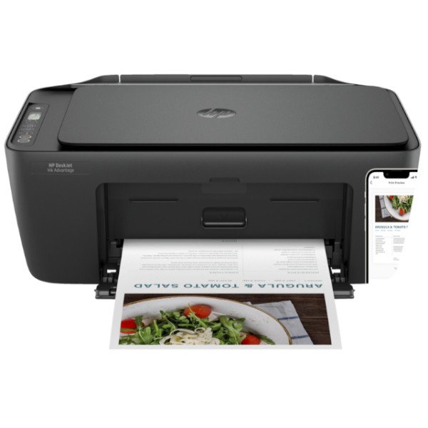 Multifuncional HP DeskJet Ink Advantage 2874, Tinta Color, 7.5ppm, 1200dpi, Wi-Fi/USB