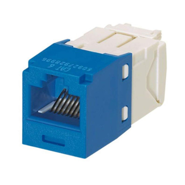 Panduit MINI-COM TX6 Plus - Inserto modular - CAT 6 - PTSB - azul - 1 puerto (CJ688TGBU)