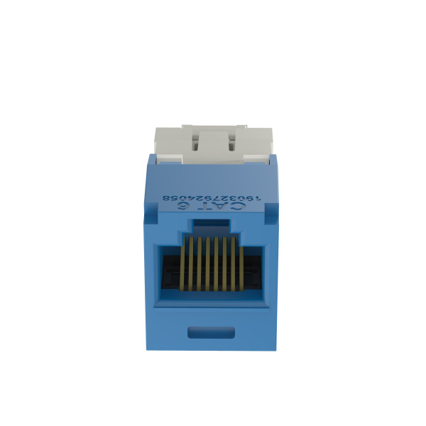 Panduit MINI-COM TX6 Plus - Inserto modular - CAT 6 - PTSB - azul - 1 puerto (CJ688TGBU)
