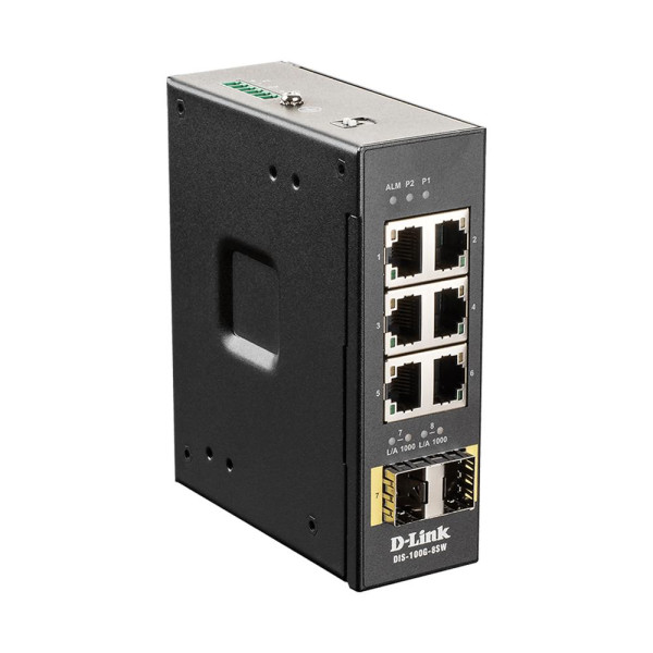 DIS100G8SW  Conmutador Industrial No Administrado de 8 Puertos Gigabit