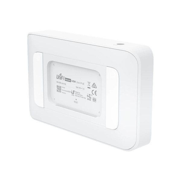 Ubiquiti UniFi Switch Lite USW-Lite-8-POE - Conmutador - Gestionado - 8 x 10/100/1000 (4 PoE+) - sobremesa, montaje en pared - PoE+ (52 W) (USW-LITE-8-POE)