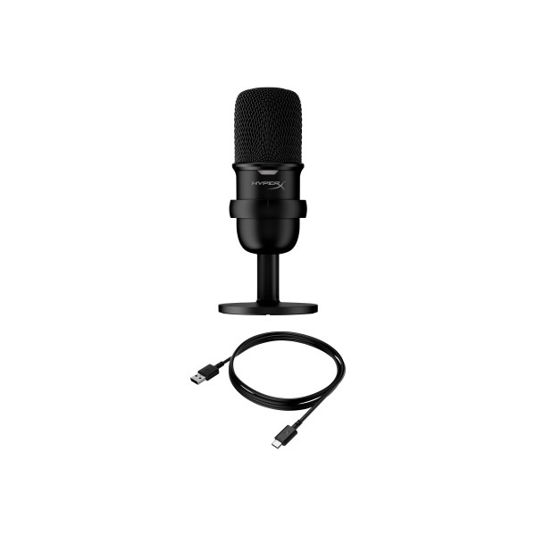 HyperX SoloCast - Micrófono - USB - negro - para Laptop 14, 15, 17; OMEN 15, 16; Pavilion Plus Laptop 14; Pavilion x360 Laptop; Pro 290 G9 (4P5P8AA)