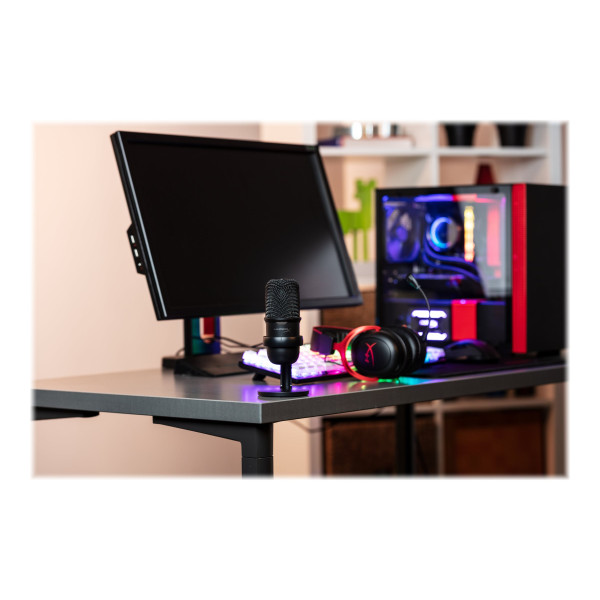 HyperX SoloCast - Micrófono - USB - negro - para Laptop 14, 15, 17; OMEN 15, 16; Pavilion Plus Laptop 14; Pavilion x360 Laptop; Pro 290 G9 (4P5P8AA)