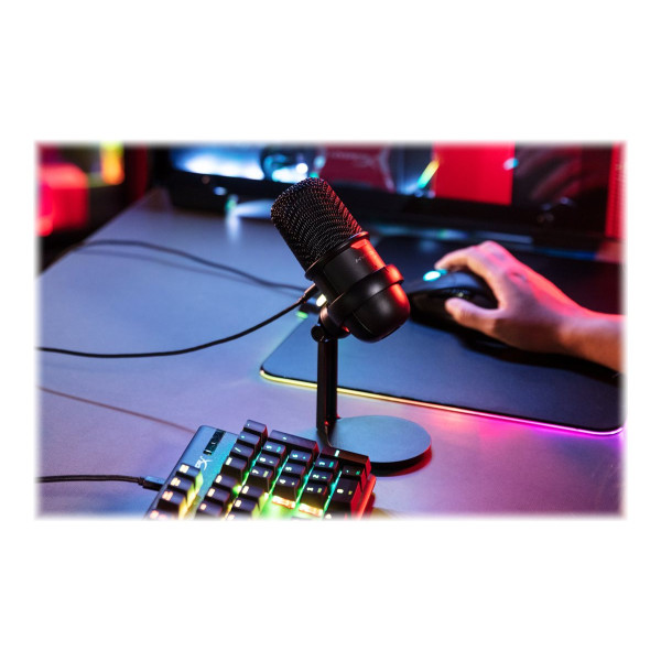 HyperX SoloCast - Micrófono - USB - negro - para Laptop 14, 15, 17; OMEN 15, 16; Pavilion Plus Laptop 14; Pavilion x360 Laptop; Pro 290 G9 (4P5P8AA)