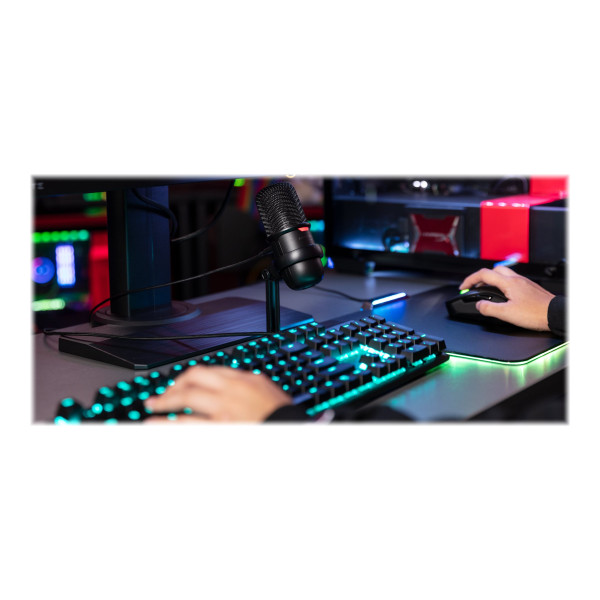 HyperX SoloCast - Micrófono - USB - negro - para Laptop 14, 15, 17; OMEN 15, 16; Pavilion Plus Laptop 14; Pavilion x360 Laptop; Pro 290 G9