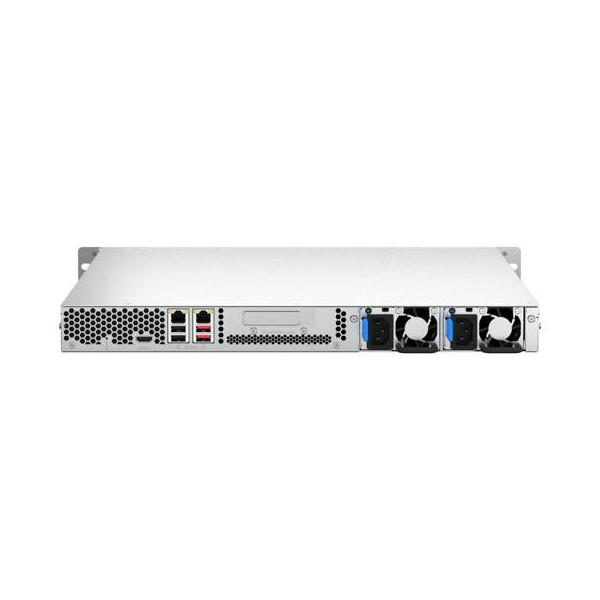 Servidor NAS QNAP TS464URP  4 Compartimentos  Montaje en Bastidor  SATA 6Gb/s  RAID 0, 1, 5, 6, 10, JBOD  RAM 8GB  2.5 Gigabit Ethernet  iSCSI (TS-464U-RP-8G-US)