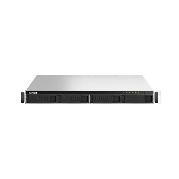 Servidor NAS QNAP TS464URP  4 Compartimentos  Montaje en Bastidor  SATA 6Gb/s  RAID 0, 1, 5, 6, 10, JBOD  RAM 8GB  2.5 Gigabit Ethernet  iSCSI