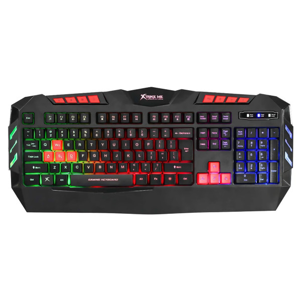 KIT TECLADO + MOUSE GAMING XTRIKE ME 2400 DPI NEGR (I373KITMT803)