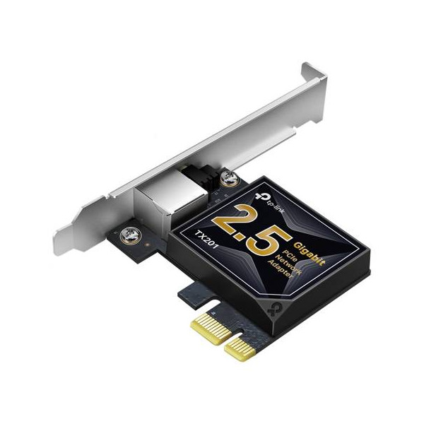 TP-Link TX201 V1 - Adaptador de red - PCIe 2.1 x4 perfil bajo - 100M/1G/2.5G Gigabit Ethernet x 1 (TX201)
