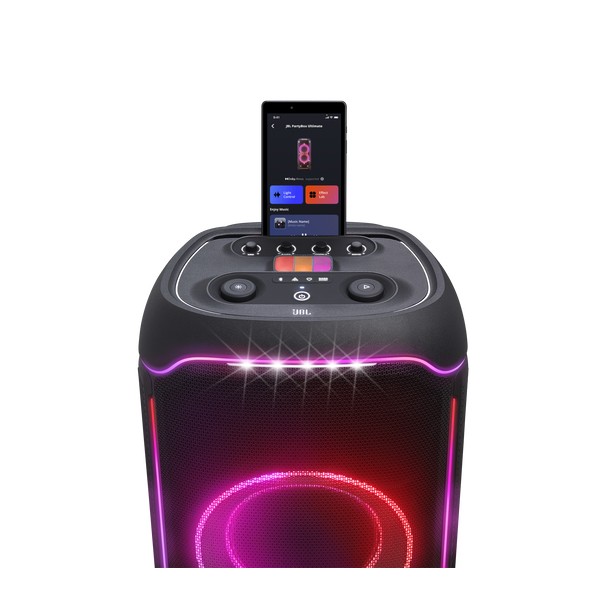 JBL PartyBox Ultimate - Altavoz de fiesta - inalámbrico - Wi-Fi 6, Bluetooth - controlado por aplicación - 1100 vatios - 3 vías - negro (JBLPARTYBOXULTAM)