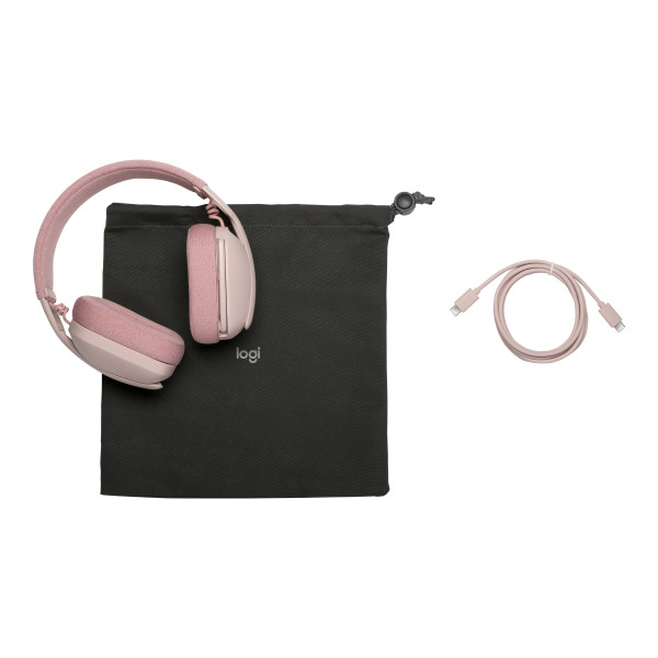 Auriculares de Tamaño Completo Logitech Zone Vibe 100  Bluetooth Inalámbrico (Rosa) (981-001223)