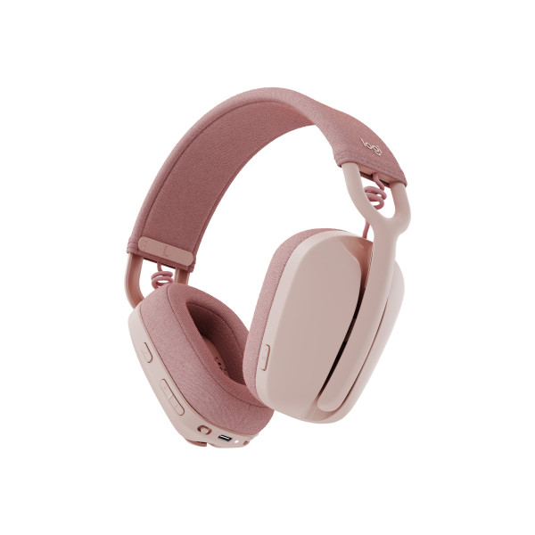 Auriculares de Tamaño Completo Logitech Zone Vibe 100  Bluetooth Inalámbrico (Rosa) (981-001223)