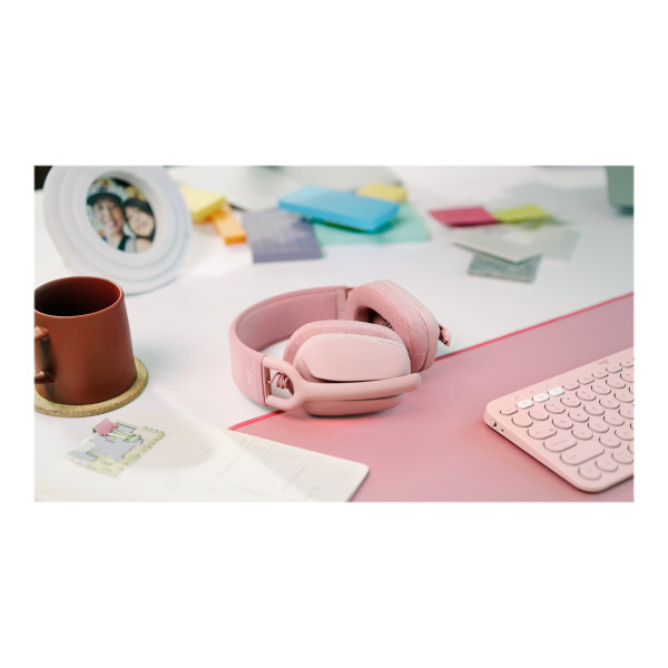 Auriculares de Tamaño Completo Logitech Zone Vibe 100  Bluetooth Inalámbrico (Rosa) (981-001223)