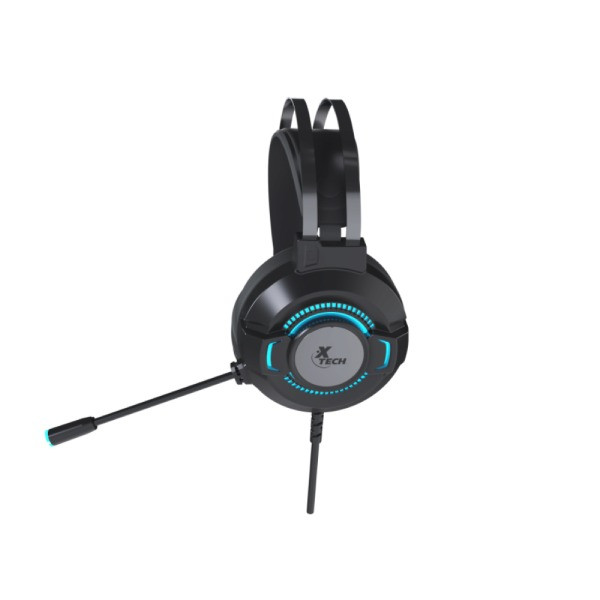 Audífonos Xtech XTH-565 Morrighan 3.5mm USB LED Negro (XTH-565)