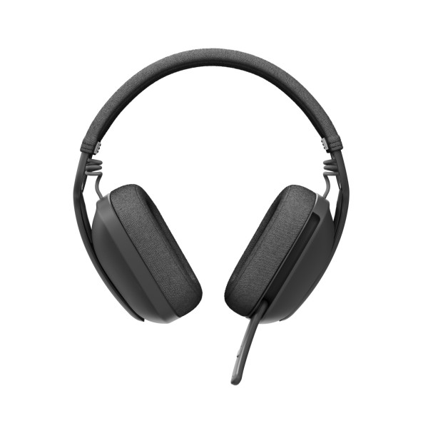 Logitech Zone Vibe Wireless Bluetooth headphones with noise-canceling mic, USB-A, USB-C, certified for Google Meet, Google Voice, Zoom, Mac/PC - Graphite - Auricular - tamaño completo - Bluetoot ... (981-001198)