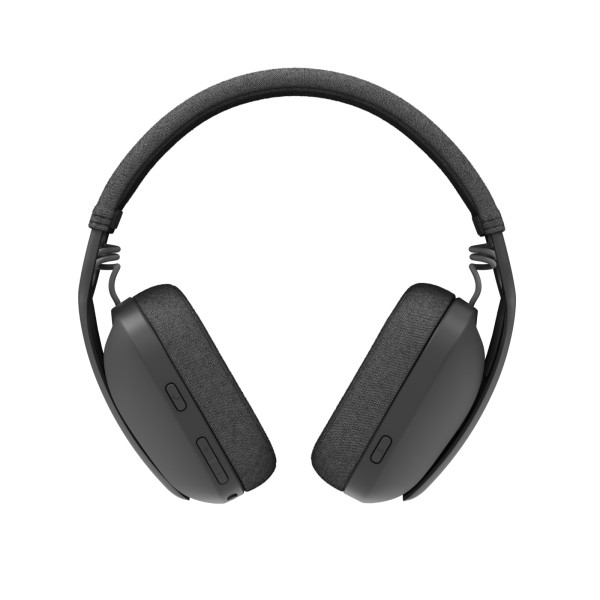 Logitech Zone Vibe Wireless Bluetooth headphones with noise-canceling mic, USB-A, USB-C, certified for Google Meet, Google Voice, Zoom, Mac/PC - Graphite - Auricular - tamaño completo - Bluetoot ... (981-001198)