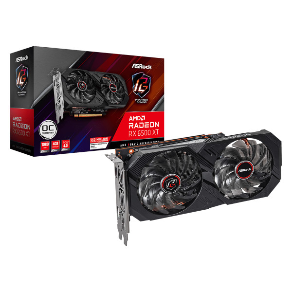 Tarjeta de Video AMD Radeon RX 6500 XT Phantom Gaming D 4GB OC