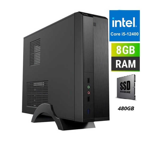 VTSLII5 PC SLIM Intel Core I5-12400 8GB RAM 480 GB SSD