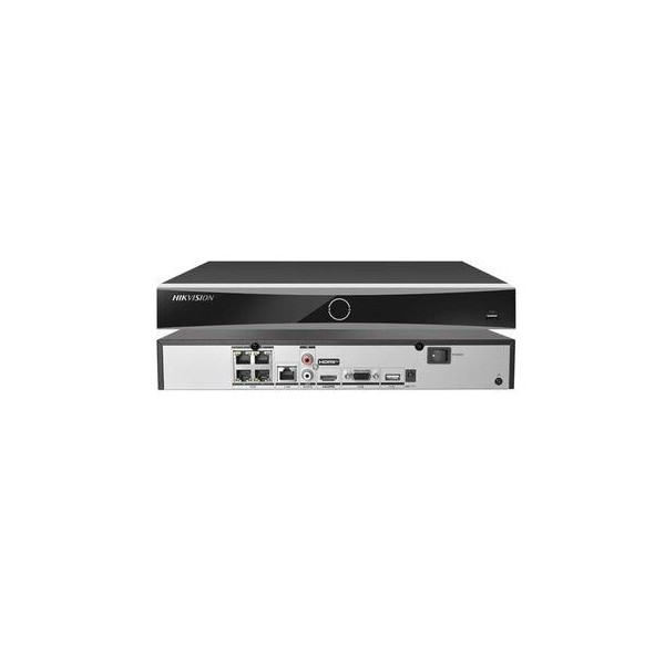 NVR Independiente Hikvision  4 Canales de Video  Conectado en Red  Serie K AcuSense 4K