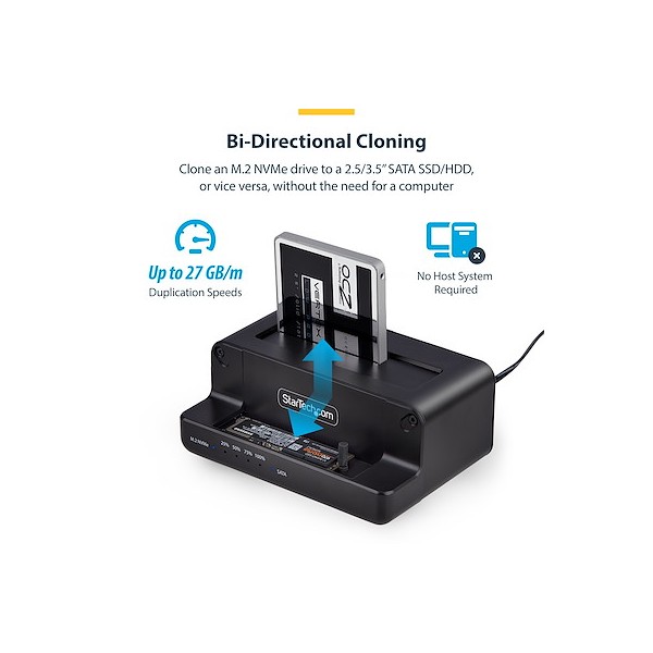 Clonador NVMe M.2 a SATA de 2.5/3.5 (N2-M2-SSD-DUPLICATOR)