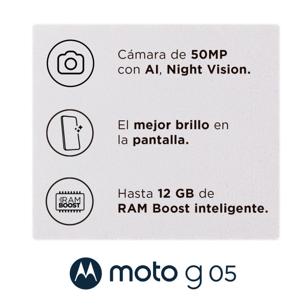 Motorola Moto G05 - Smartphone - Android - Red - PB6K0007CL