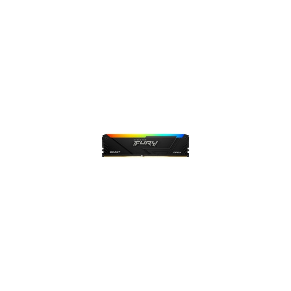 Kingston FURY Beast RGB - DDR4 - módulo - 8 GB - DIMM de 288 contactos - 3733 MHz / PC4-29800 - CL19 - 1.35 V - sin búfer - no ECC - negro