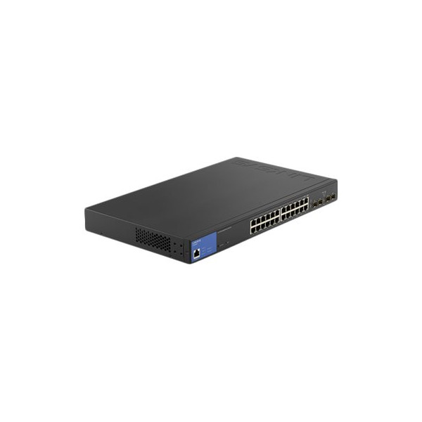 Linksys LGS328PC Conmutador Gestionado 24 x 10/100/1000 (PoE+) + 4 x Gigabit SFP sobremesa PoE+ (250 W) Conforme a la TAA (LGS328PC)