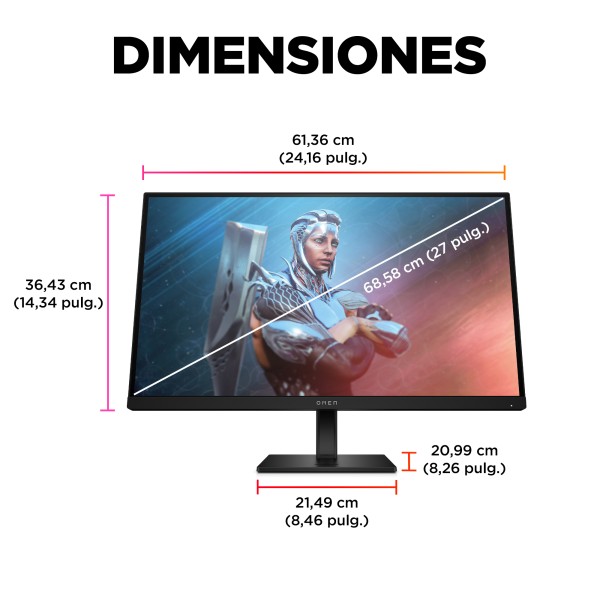MONITOR OMEN 27-INCH FHD 165HZ (780F9AA#AKH)