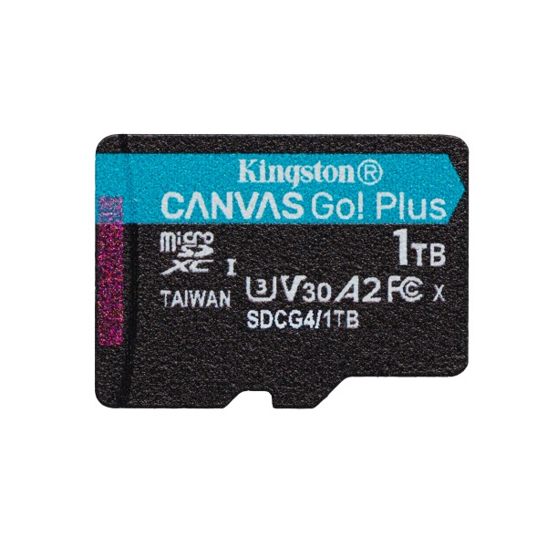 Kingston - Flash memory card - microSDXC - Canvas Go Plus Gen4 200MB/s A2 (SDCG4/1TB)
