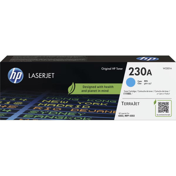 CAJA DAÑADA HP 230A CYAN ORIGINAL LASERJ (W2301A)
