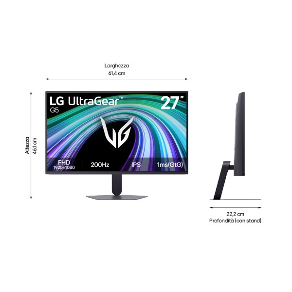 MONITOR LG 27G523B B 27 VA MONITOR FHD (27G523B-B)