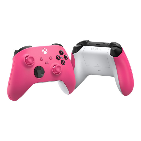 Microsoft Xbox Mando Inalámbrico - Mando de videojuegos - inalámbrico - Bluetooth - rosa intenso - para PC, Microsoft Xbox One, Android, iOS, Microsoft Xbox Series S, Microsoft Xbox Series X (QAU-00082)