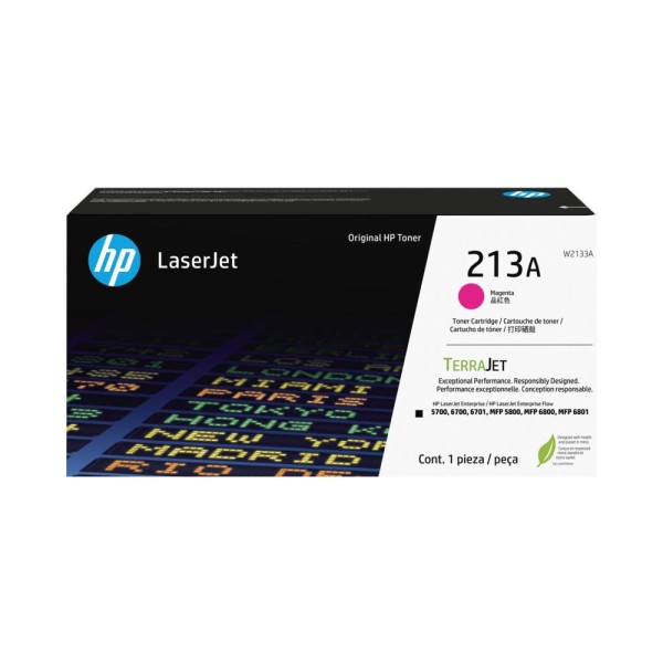 Cartucho de tóner HP 213A magenta original para LaserJet
