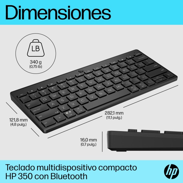 HP TECLADO INALAMBRICO COMPACTO 350 (692S8AA#ABM)