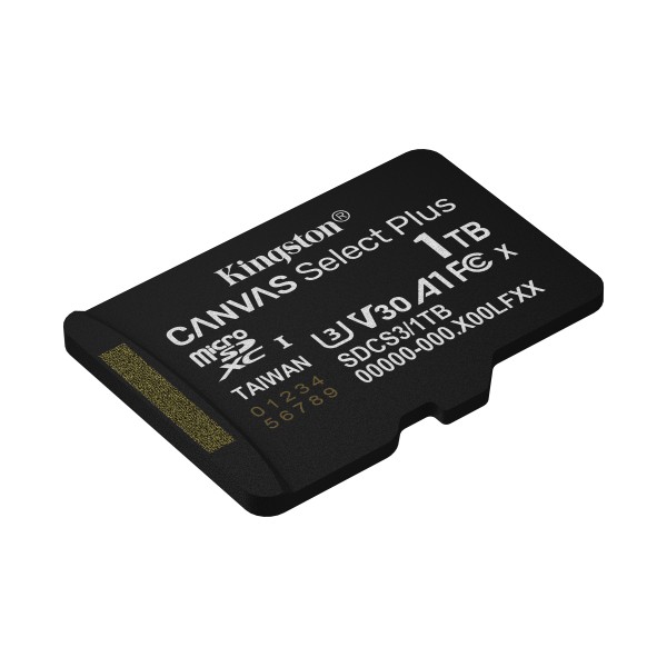 Kingston - Flash memory card - microSDHC - 1TB microSDXC Canvas Select Pl (SDCS3/1TB)