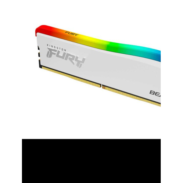 Kingston FURY Beast - Edición especial RGB - DDR4 - módulo - 8 GB - DIMM de 288 contactos - 3200 MHz / PC4-25600 - CL16 - 1.35 V - sin búfer - no ECC - blanco (KF432C16BWA/8)