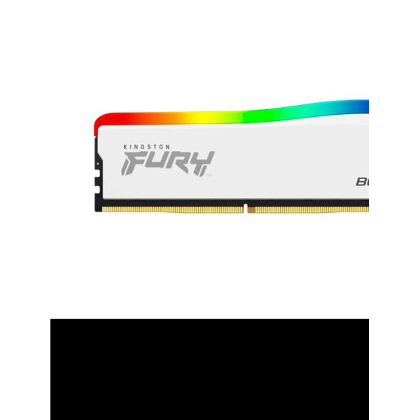 Kingston FURY Beast - Edición especial RGB - DDR4 - módulo - 8 GB - DIMM de 288 contactos - 3200 MHz / PC4-25600 - CL16 - 1.35 V - sin búfer - no ECC - blanco