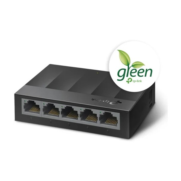 Switch TP-Link LS1005G LiteWave, 5*10/100/1000Mbps Sobremesa, Montaje en pared (LS1005G)