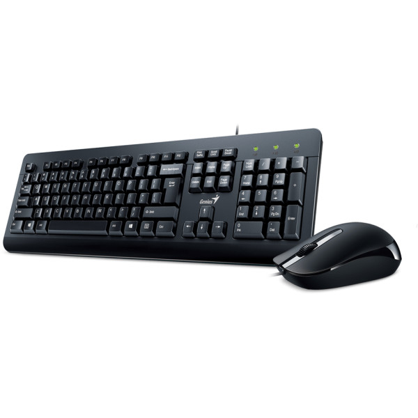 Kit de Teclado y Mouse Genius KM-160, Alámbrico, USB, Negro 