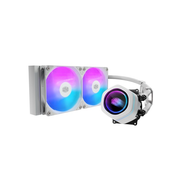 Refrigeración Líquida Cooler Master MasterLiquid Core Nex 240 White ARGB para Gaming (MLX-D24M-A18PA-RW)