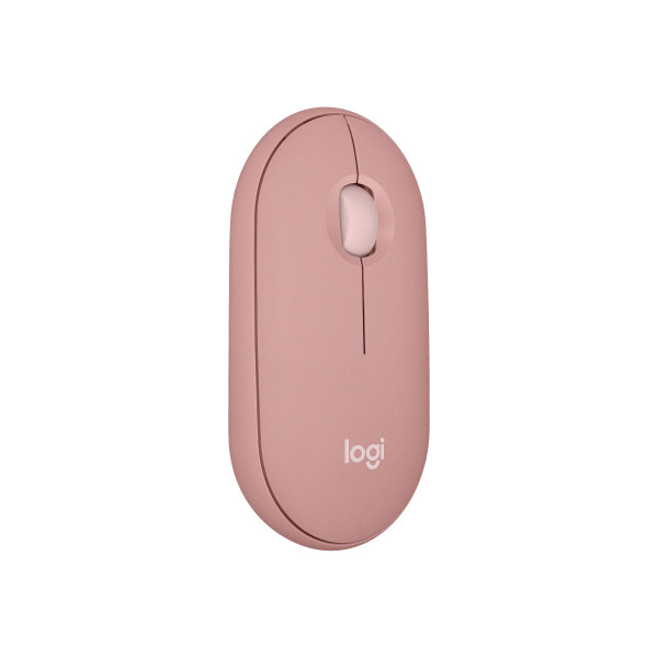 Logitech Pebble Mouse 2 M350s - Ratón - óptico - 3 botones - inalámbrico - Bluetooth - rosa (910-007048)
