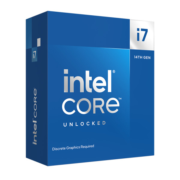 Procesador Intel Core i7 14700KF, 20 núcleos  28 hilos, Socket FCLGA1700 (BX8071514700KF)