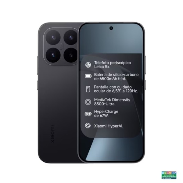 Xiaomi 17T - Smartphone - Android - 256 GB - All black - Touch - 12GB ROM