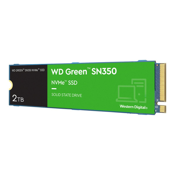 SSD WD Green SN350 NVMe WDS200T3G0C 2 TB Interno M.2 2280 PCIe 3.0 x4 (NVMe) (WDS200T3G0C)