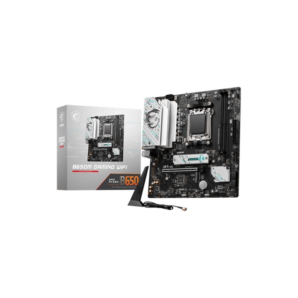 Placa Madre MSI B650M GAMING WIFI, AM5, DDR5, HDMI/DP, USB-C, 2.5G LAN, BT 5.3, mATX (911-7E30-009)