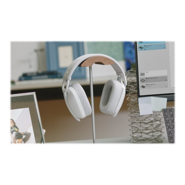 Auriculares de Tamaño Completo Logitech Zone Vibe 100  Bluetooth Inalámbrico (Blanco Hueso) (981-001218)