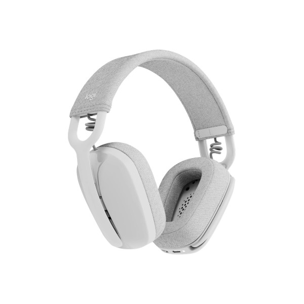 Auriculares de Tamaño Completo Logitech Zone Vibe 100  Bluetooth Inalámbrico (Blanco Hueso) (981-001218)