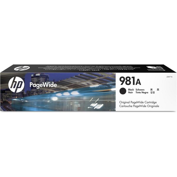CARTUCHO HP 981A Black Original PageWide Crtg (J3M71A)
