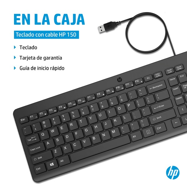 150 WD USB-A KBD (664R5AA#ABM)